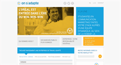Desktop Screenshot of onsadapte.be
